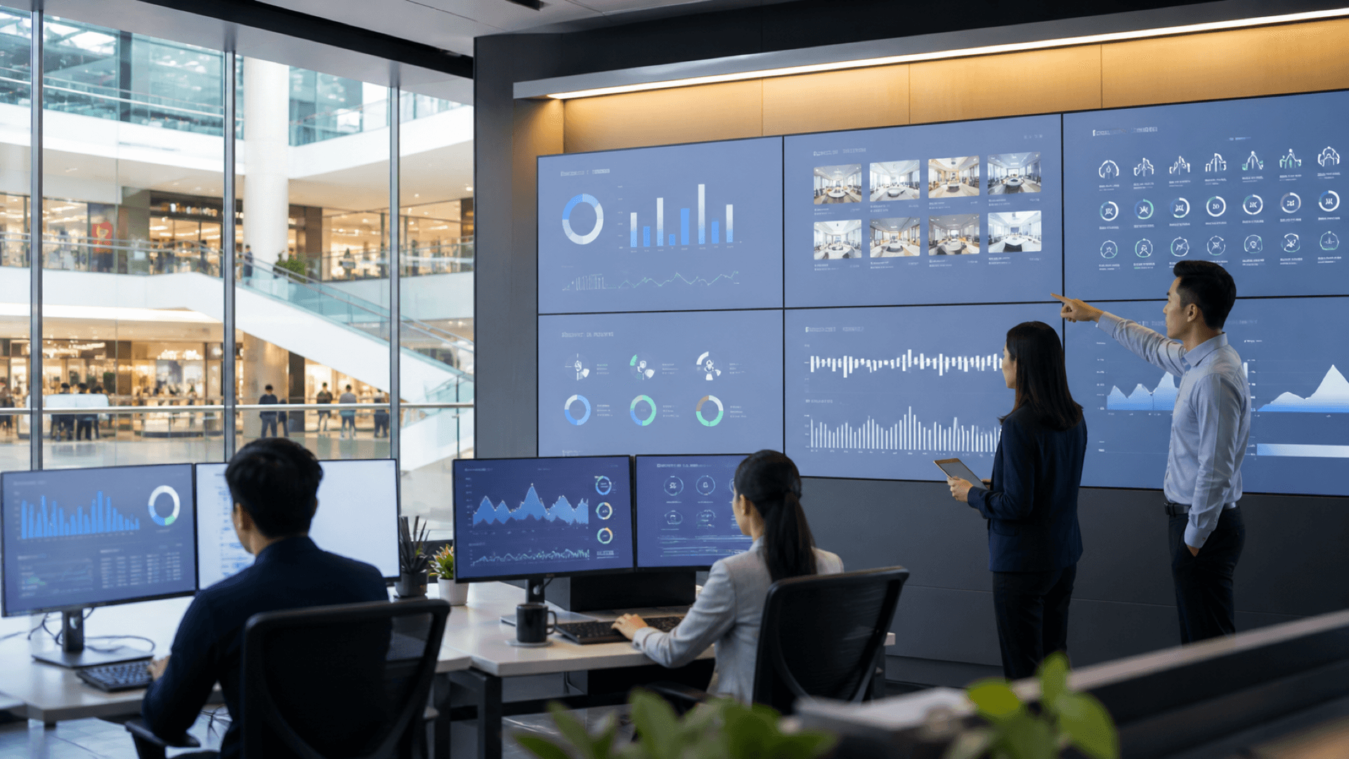 Unified retail operations dashboard showing real-time footfall data, device health monitoring, and store performance across APAC retail locations